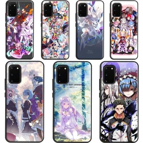 Anime Re Zero Cover For Samsung Galaxy S20 FE S21 Plus Note 20 Ultra S8 S9 S10 Note 10 Plus Phone Case