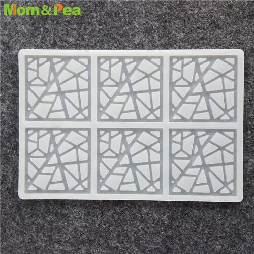CX130 6-Square Silicone Mold Chocolate Ornamental Fondant Mould Cake Decoration Insert Tools
