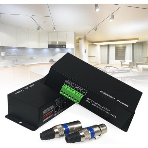 DC 12V-24V DMX512 Decoder LED Controller Dimmer Led Digital Controller for LED Light Strip New