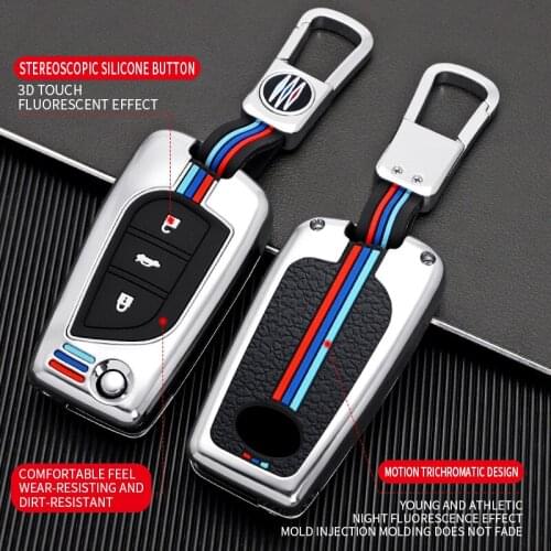 For Toyota Corolla Altis Auris Aygo Yaris Camry RAV4 New styling Car Key Cover Case Protector Shield Smart Key accessories