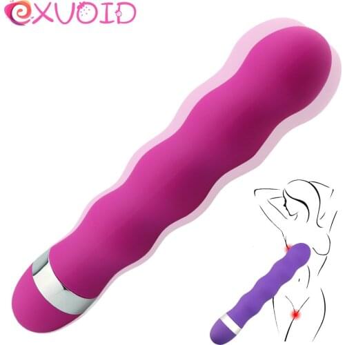 EXVOID Dildo Vibrator Strong Vibration G-spot Massager Adult Products Magic Wand Vibrating AV Stick Sex Toys for Women Orgasm
