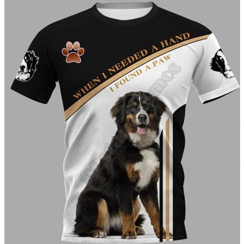 Bernese Mountain Dog 3D Printed t shirts women for men Summer Casual Tees Short Sleeve T-shirts Funny Short Sleeve Drop Shipping