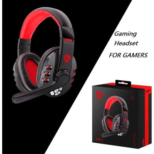 Gaming Headset With Microphone Surround Stereo Headphones/3.5mm USB With LED Head-mounted Earphone For PC Laptop Gamers Dropship