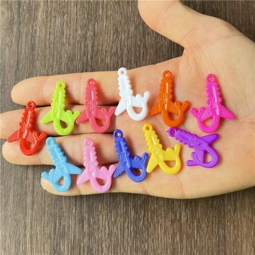 JunKang 50pcs mixed batch squirrel dolphin eye pendant DIY handmade all kinds of jewelry crafts wholesale colorful accessories
