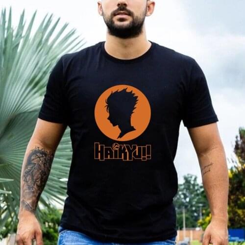 Kageyama & Hinata Haikyuu Anime T Shirt Mans Short Sleeve Manga Tops Harajuku Streeswear Clothes Fashion Casual Cartoon Tees