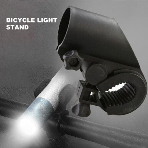 Bike Lamp Mount Sturdy Wear-resistant Plastic Non-slip Bike Flashlight Holder for Road Bike