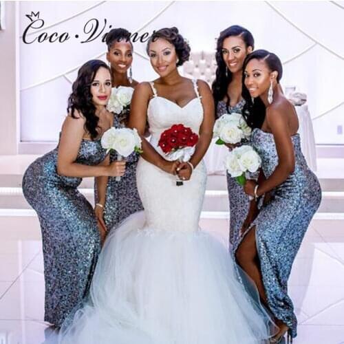 Illusion Back Sexy African Mermaid Wedding Dresses Appliques Lace Vintage Wedding Gown Plus Size Wedding Dress W0418