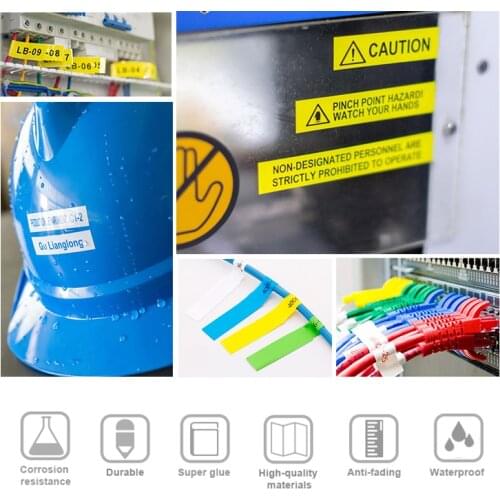 M21-500-595 label tape Black on white width 12.7mm length 6.4m for BMP21-PLUS for BMP21-LAB