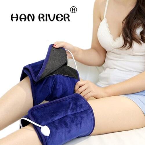 Health Care 1 Pair Electric heating coarse salt aifted knee pad Therapy Arthritis Rheumatism 220V 85W Adjustable Tempera