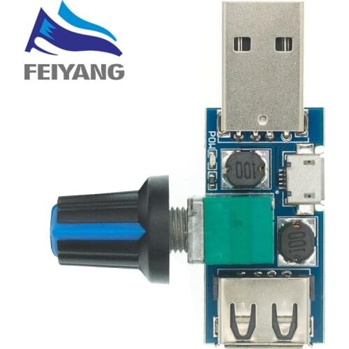 Mini USB Fan Governor Wind Speed Controller Air Volume Regulator Cooling Mute Multi Function Fan Speed Switch Module DC 5V
