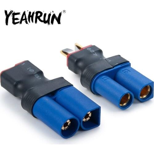 YEAHRUN Female Male Adapter EC5 Banana Plug Bullet Connector T Deans RC Lipo Battery DIY Parts for 1/10 RC Car Model Toys