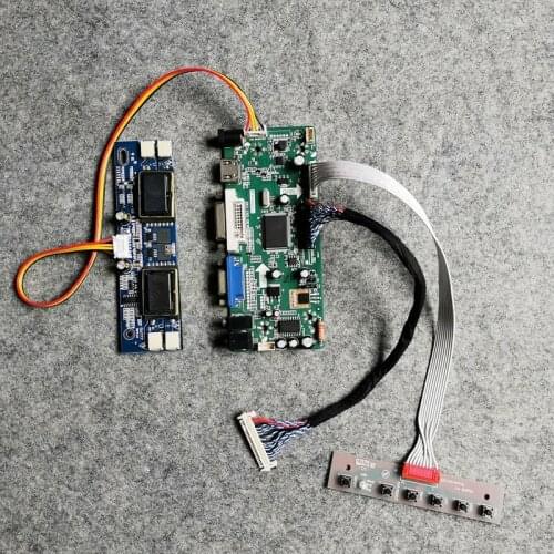 DIY kit M.NT68676 LVDS 30 Pin VGA+DVI 1280*1024 4-CCFL LCD display controller board Fit A190EN02/M190EG01/M190EG02 matrix