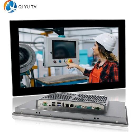 Industrial Panel PC touch waterproof 15.6" 1920x1080 J1900 fanless cooling all in one PC mini Computer DC 9~36v input wifi/USB