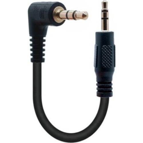 Sale! 3.5mm Male to Male Jack Audio Cable to 3.5 mm aux cable hdmi 90 Degree Right Angle for Car Headphone MP3/4 Aux Cord 0.2m