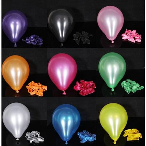 10Pcs birthday balloons 10inch 1.5g Latex Helium balloon Thickening Pearl party balloon Party Ball kid child toy wedding ballons