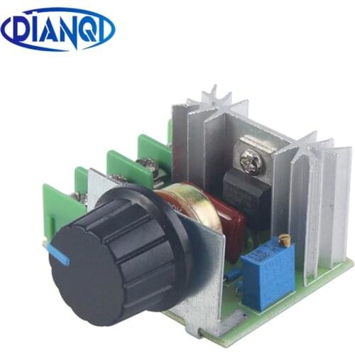 2000W SCR Power Supply Voltage Regulator 2000W Voltage StabilizerAdjustable Speed Controller AC 220V Motor Speed Controller