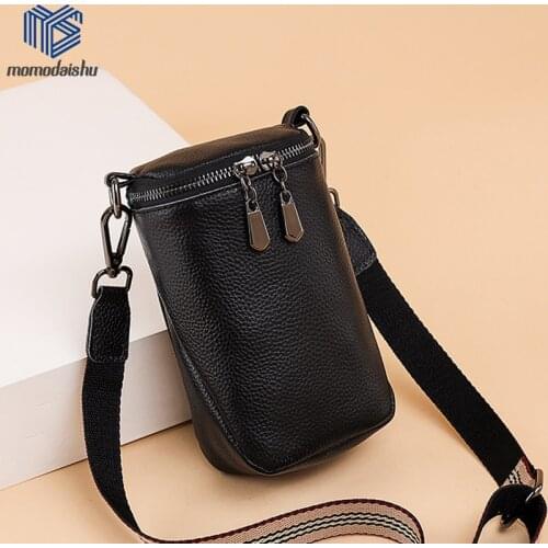 Genuine Leather Crossbody Bag Mini Clutch Bag Style Fashion Trend Women Handbag Messenger Bag Rectangle Shoulder Bucket Bags