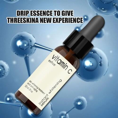 50ml Vitamin C Facial Serum Anti-aging Pore Shrinking Whitening Moisturizing Cream Dry Face Serum Face Skin Care TSLM1