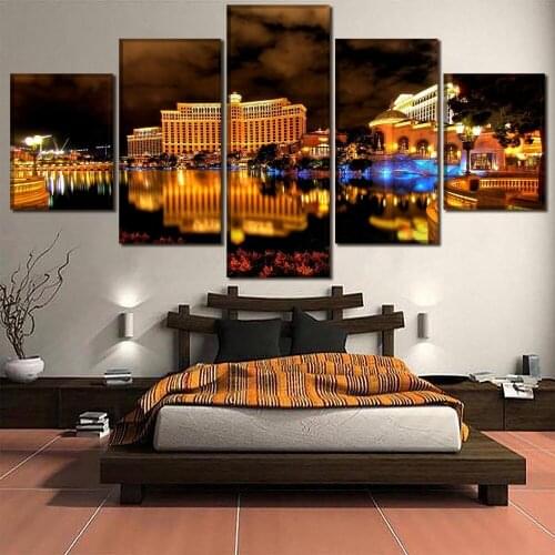 World Famous Architecture Beauty HD Five Wall Painting Decorative Painting Anime Posters Wall Decor Anime Decor Room Decor