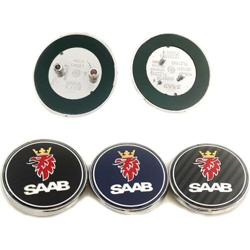 1pcs SAAB Car Front Head Hood Bonnet or Rear Tail Bumper Trunk Boot Mark Car Styling Badge Emblem Logo Stickers Accessories