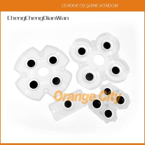 100sets For Sony Playstation 4 PS4 JDS-050 JDS-055 5.0 JDM 050 055 Controller Conductive Silicone Buttons Rubber Pads