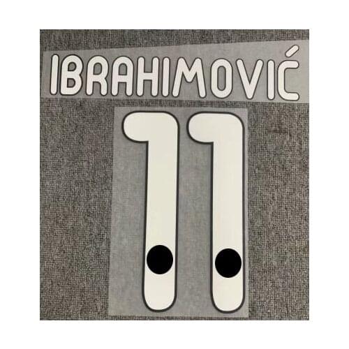 2011-2012 #11 Ibrahimovic Nameset Printing Soccer Patch Badge
