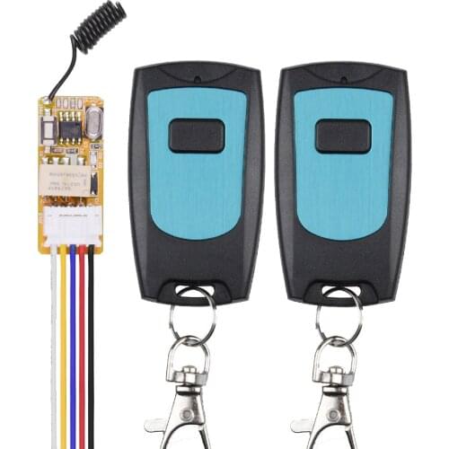 433mhz 3.7V 4.5V 5V 6V 7.4V 8.4V 12V Micro Remote Control Switch Small Volume Relay Contact Wireless Switches Momentary model