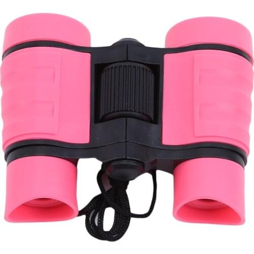 4x Magnification Kids Binoculars Telescope Childrens Binoculars Toy Blue Film Little Hands Bird Watching Traveling Hiking