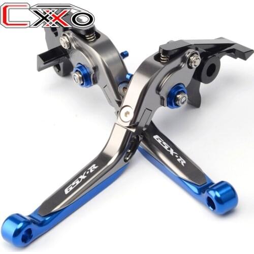 5 Color CNC Motorcycle CNC Aluminum Folding Extendable Brake Clutch Levers For SUZUKI GSXR GSX-R 600 750 1000 K1 K2 K3 1997-2003