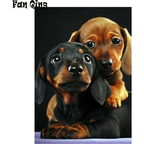 Dog Dachshund Diamond Painting 5D Animal Full Drill Square round Diamond Art Embroidery Cross Stitch Home Decoration