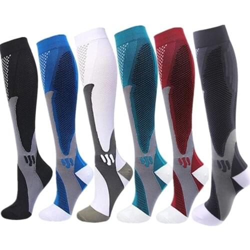 Running Men Women Compression Socks New Medical Varicose Veins Pregnancy Nursing Athletic Football Soccer Stockings Sports Socks
