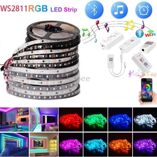 Bluetooth Wifi Music Dream RGB LED Strip DC 12V Led Light Individually Addressable Flexible Smart Lighting Controller Adapter