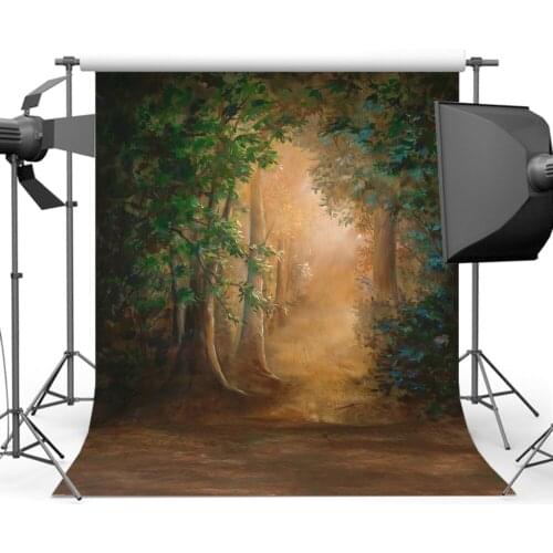 Mehofoto Forest Tree Old Master Background Backdrops Painting Style for Children Photographers Backdrops Studio CM-0546