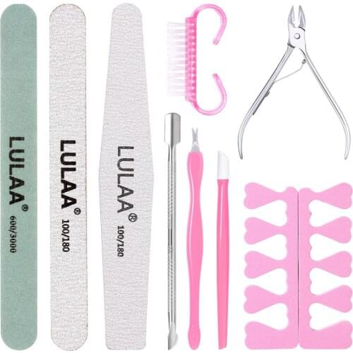 8pcs/set Nail Tool Set Nail File Dead Skin Fork Student Beginner Nail Care Manicure Kit