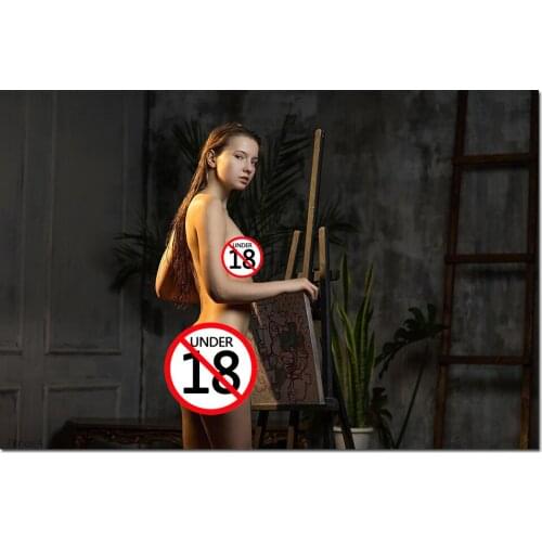 Beautiful Young Girl Canvas Prints Unframed Painting Wall Art Poster For Living Room Decor