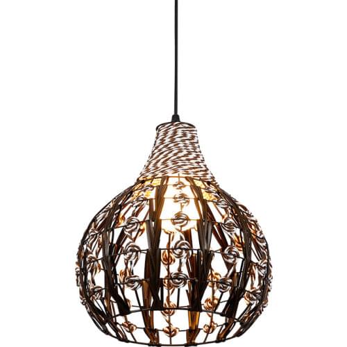 Modern simple rattan chandelier Personality Creative Restaurant Bar Corridor Lamp gourd line table lamps and lamps