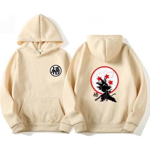 Fashion Men Hoodies Autumn Winter print Hoodie Goku Sweatshirts Men and women Hoodies brushed Sweatshirts