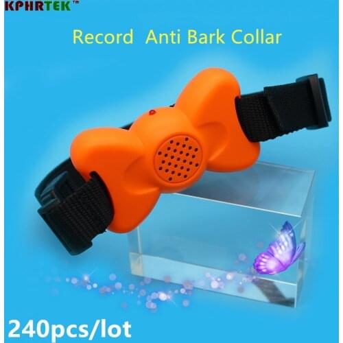2017 Sep New Anit Bark collar Bark Stopper with Customized Audio Commands No Bark Collar KP802 240pcs/lot