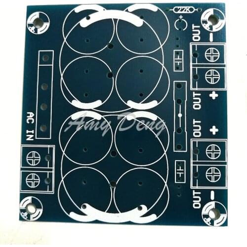 Single power rectifier filter plate high-grade amplifier power board 2 roads output with fuse PCB empty plate