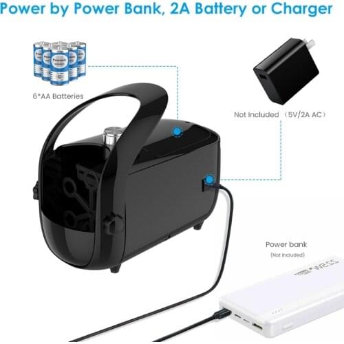 Portable Bubble Machine Bubble Maker Outdoor Play Toy Black Box Automatic Bubble Toy for Wedding Party 3000 + Bubbles