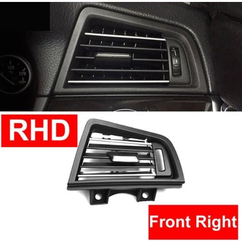 RHD Right Hand Drive Car ABS Front Right Air Conditioning Row Wind Vent Grill Outlet Panel Chrome Plate For BMW 5 Series F10 F18