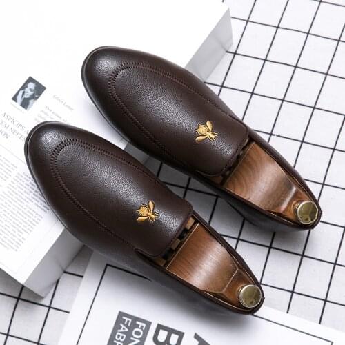 Men Casual Shoes Leather Casual Leather Shoes Men Handmade Lether For Wedding Dress Luxury Mens Formal Mens Loafers Fashion