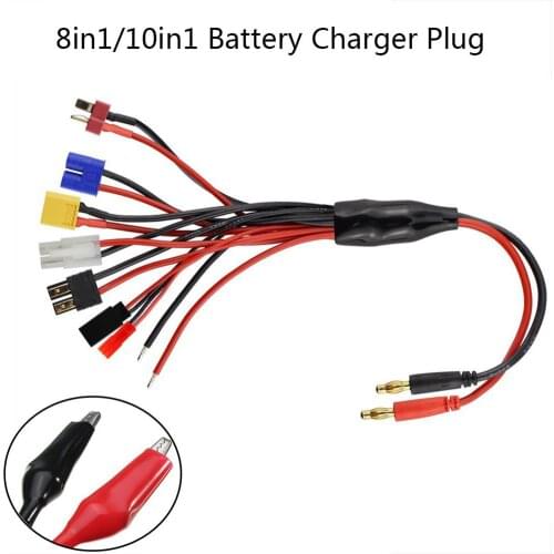 8 10 in 1 Lipo Battery Charger Multi Charging Plug Convert Cable for RC Airplanes Remote Control Car RC Toys Accessories