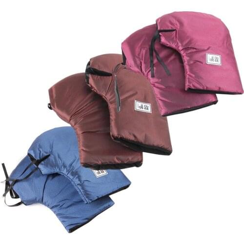 Winter Electric Car Gloves Motorcycle Gloves Thick Warm Windproof Waterproof Cold Motorcycle Grip Handle Bar Muff Mitts