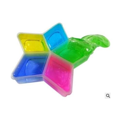 1piece / lots 6 colors can be non-toxic blowing bubbles crystal mud clay can draw slime Funny Toys