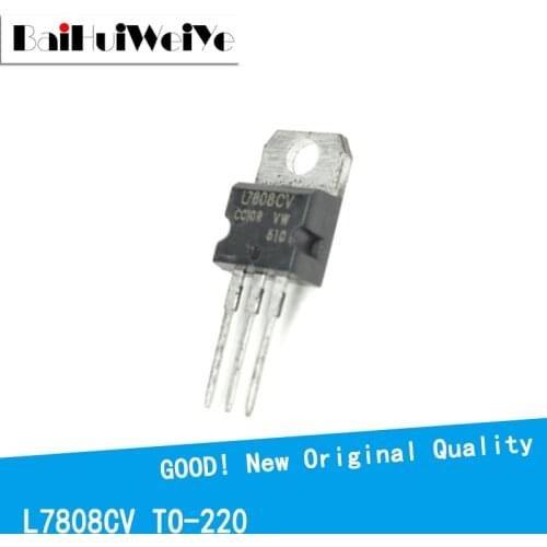 10PCS/LOT L7808 L7808C L7808CV 1.5A/8V TO-220 New and Original IC Chipset MOSFET MOSFT TO220 Three-Terminal Voltage Stabilizer