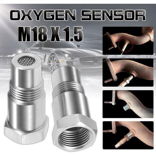 2Pcs/set Car Oxygen O2 Sensor Adapter CEL Fix Check Engine Light Eliminator M18*1.5 Extender Adapter Car Accessories