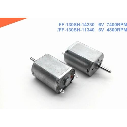 5PCS 3-12V small DC motor FF-130SH low speed high torque MUTE stabilize motor 6V7400RPM