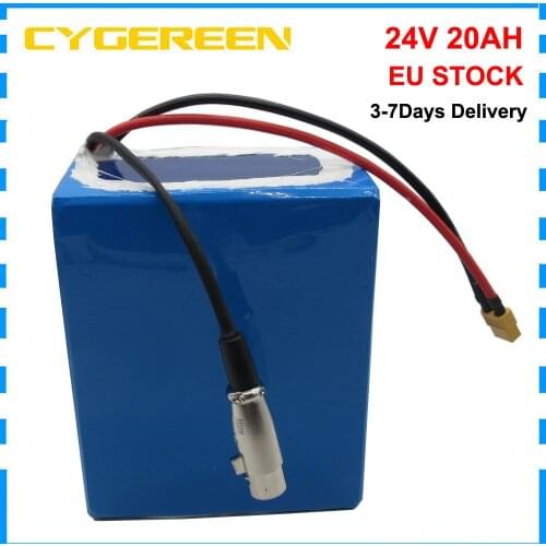 350W 500W 24V Electric bike battery 7S 24V 12AH 14AH 16AH 18AH 20AH lithium battery With BMS 29.4V 3A Charger Free customs fee