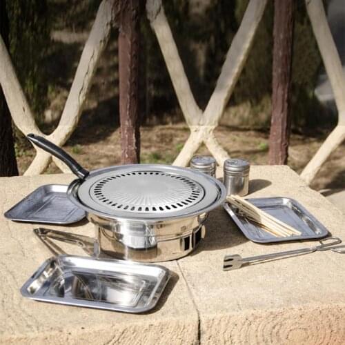 Smokeless Barbecue Grill Pan Gas Household Non-Stick Gas Stove Plate Electric Stove Baking Tray BBQ Grill Barbecue Tools